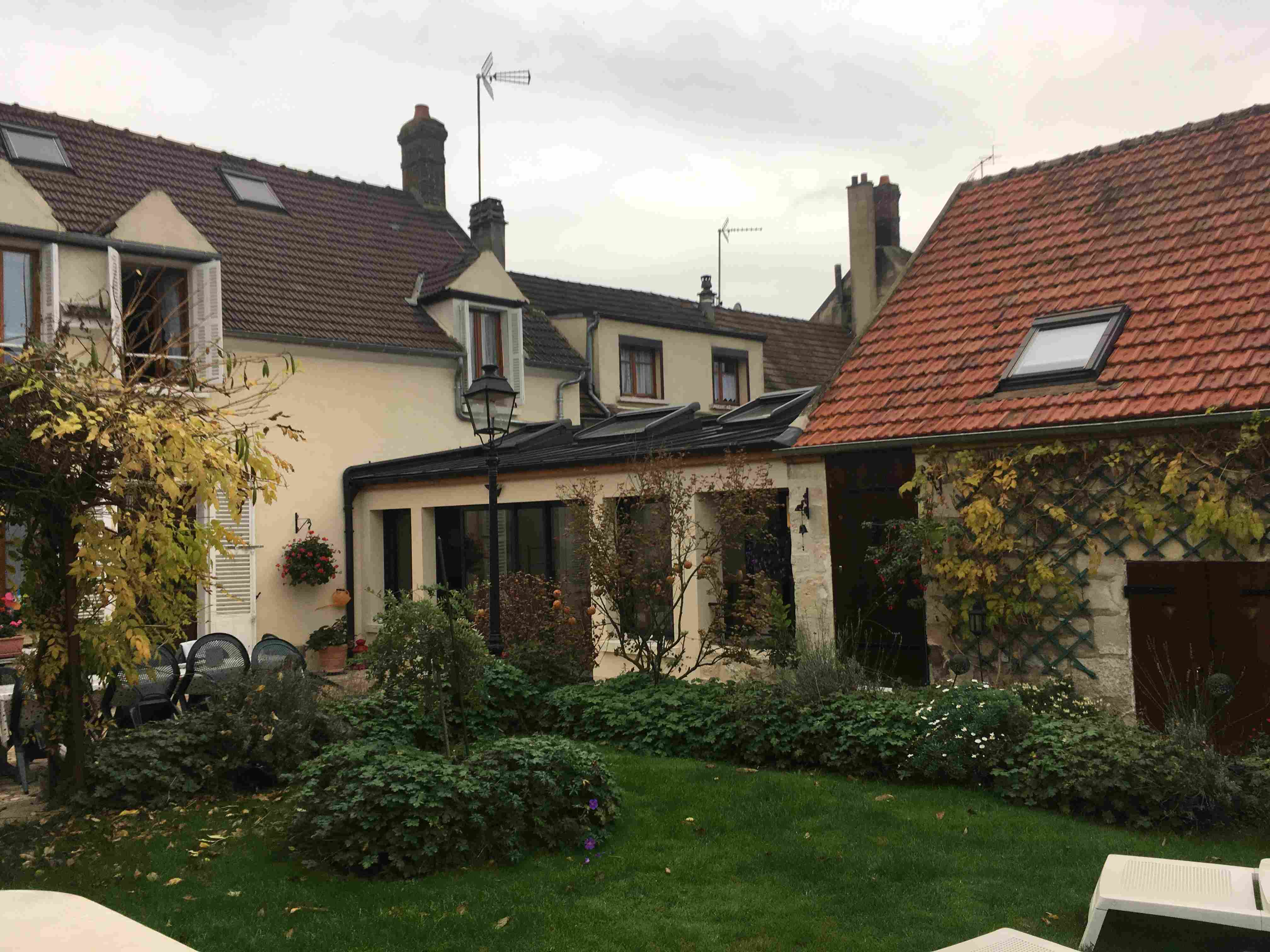 Verberie véranda jardin