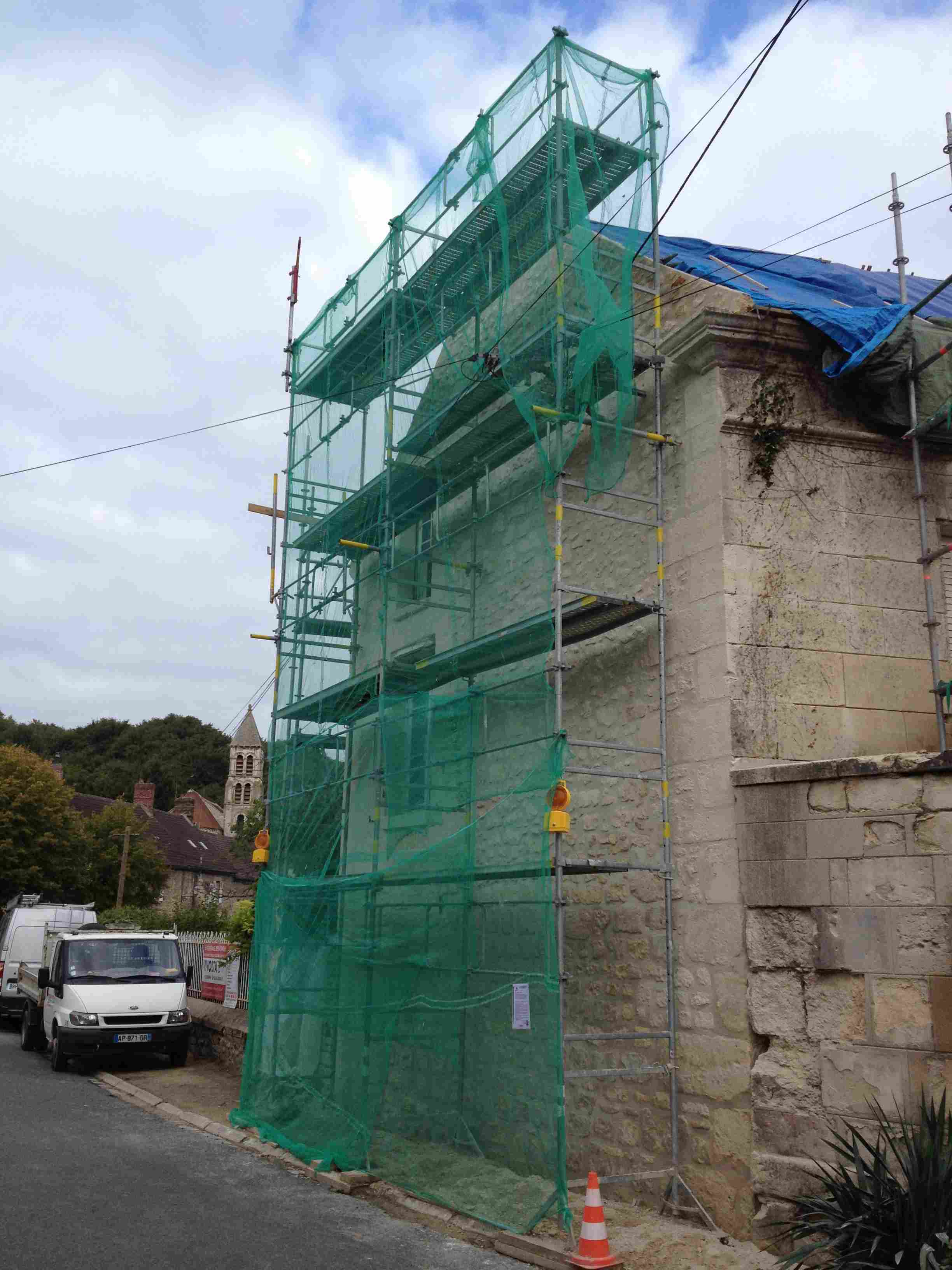 Rhuis rénovation pignon mur pierre