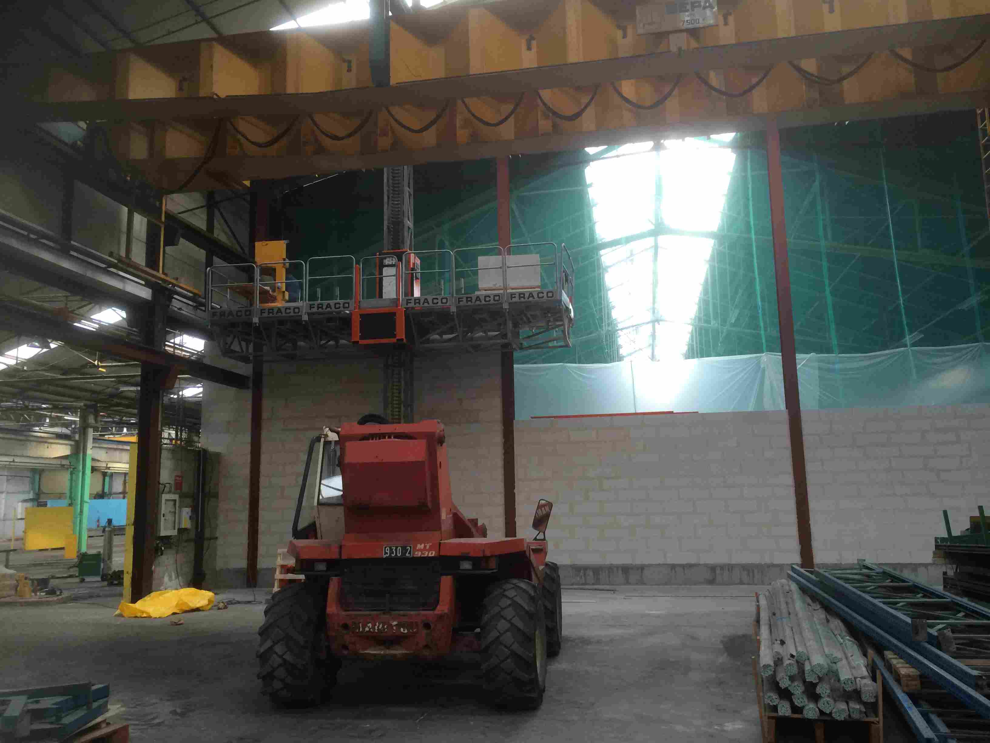 Chevrières construction mur coupe feu
