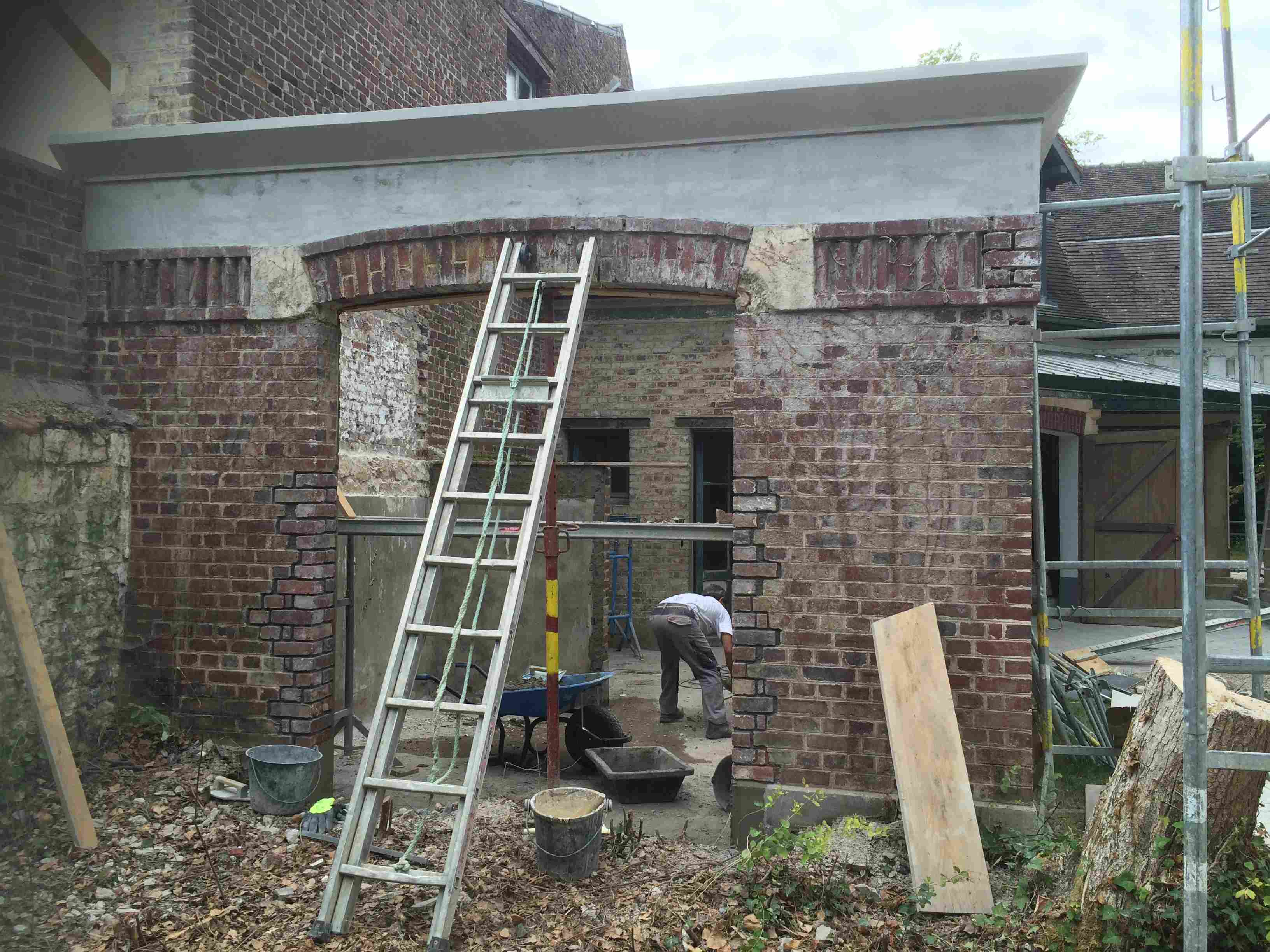 Compiègne réhabilitation maison ancienne brique